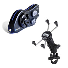 Load image into Gallery viewer, Lexin FT4 Pro Bluetooth Headset with RAM® Mounts Handlebar Mount Kit