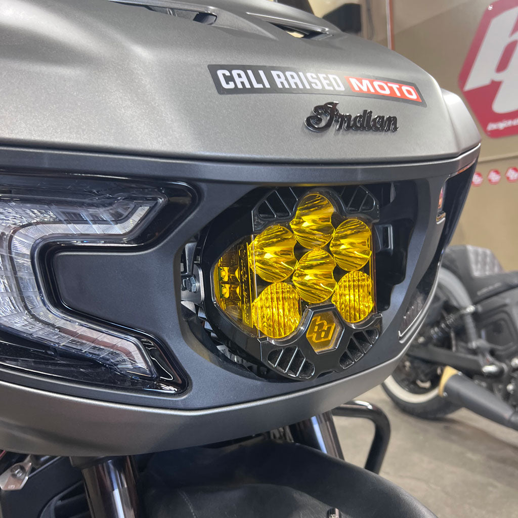 CRO Moto Indian Challenger Baja Designs LP6 Light Bracket Combo Kit