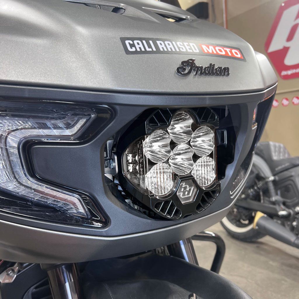 CRO Moto Indian Challenger Baja Designs LP6 Light Bracket Combo Kit