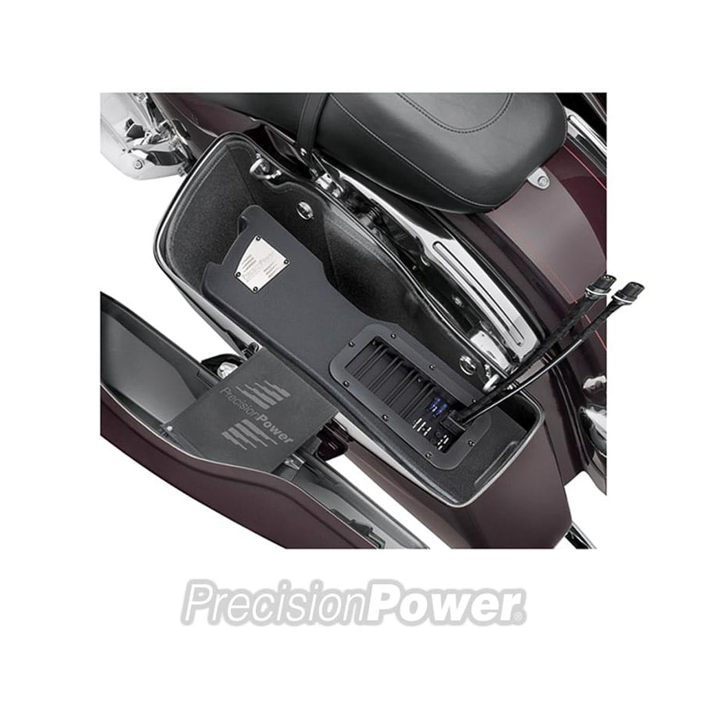 Installer-Friendly Saddlebag Powered Subwoofer Fits 2014+ Harley Davidson® Touring Models