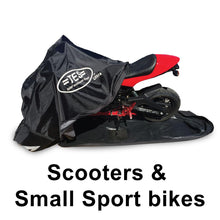 Load image into Gallery viewer, Medium Enclosed Motorcycle Cover fits Scooters &amp; Small Bikes - U104M1B
