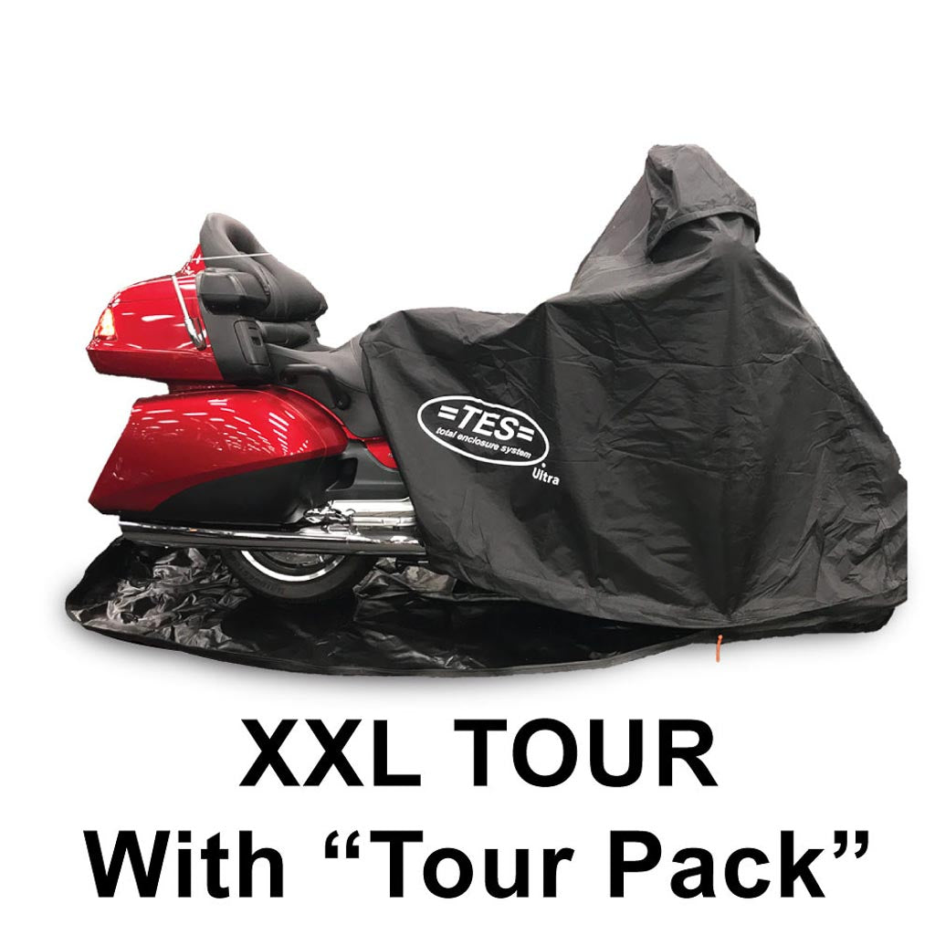 XXL-Tour Enclosed Motorcycle Cover Large Touring W/Tour Pack - U111M1C